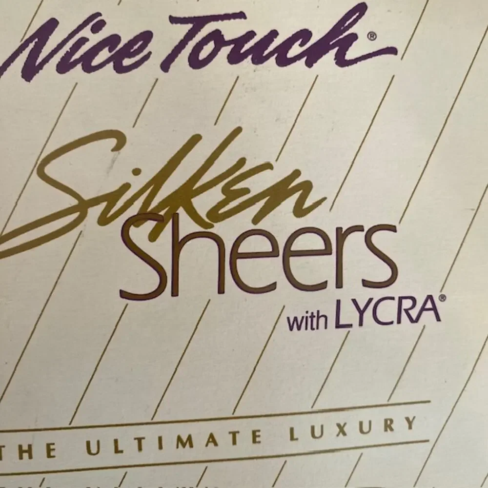Vintage Nice Touch Silken Sheers 2 Pairs Thi-Top Stockings - Mist - Medium